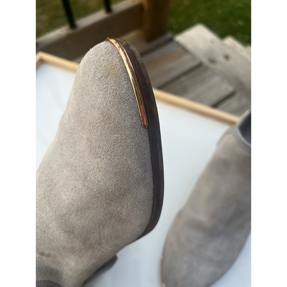 Ted Baker Twillo Suede Cut Out Ankle Bootie Grey Size 41 - Picture 5 of 11